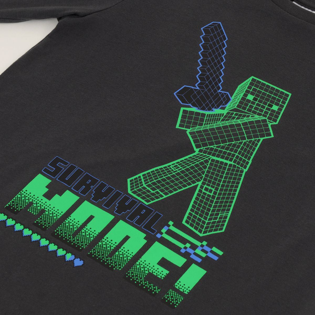 MINECRAFT - Conjunto Pijama Niño Create Gris Minecraft