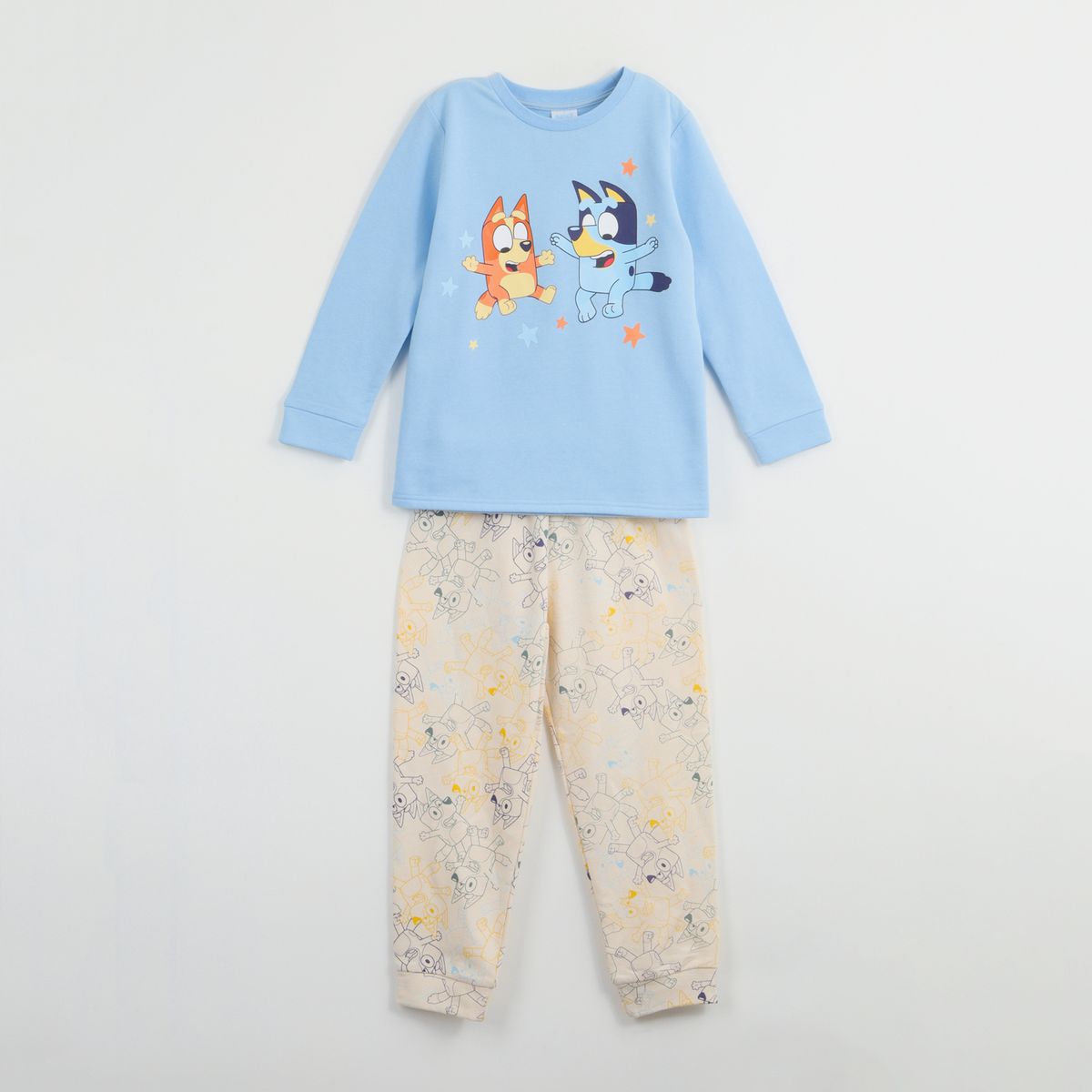 BLUEY - Pijama Niño Estrellas Celeste Bluey