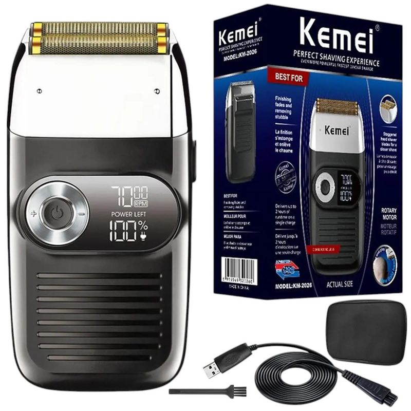 MALIK - KM-2026 Kemei para un afeitado top