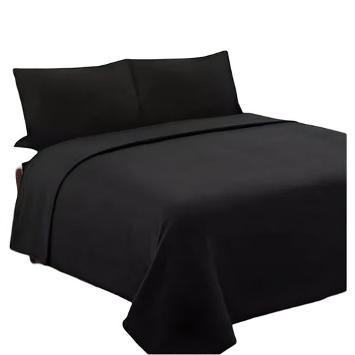 GENERICO - JUEGO DE SÁBANA DE POLAR KING NEGRO.