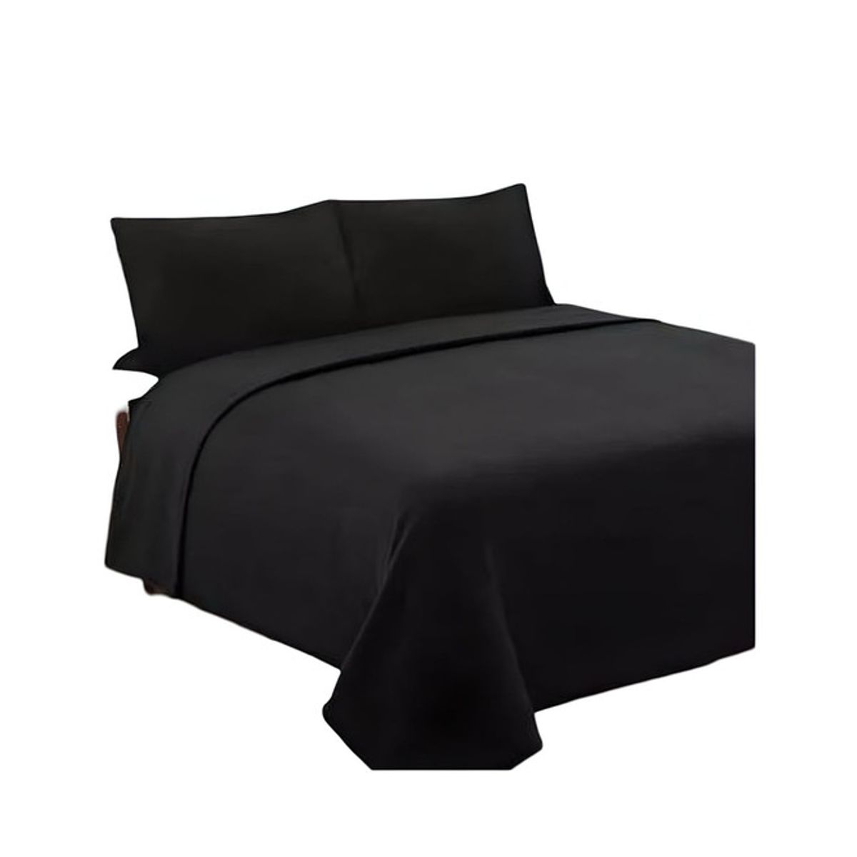 GENERICO - JUEGO DE SÁBANA DE POLAR KING NEGRO.