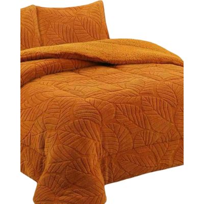 Imagen 2 del producto CUBRECAMA DISEÑO 2025 CON CHIPORRO SUPER KING 250 CM X 270 CM NARANJA