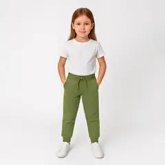 LENGA - Pantalón Jogger Niño Unisex Algodón Orgánico Pudú