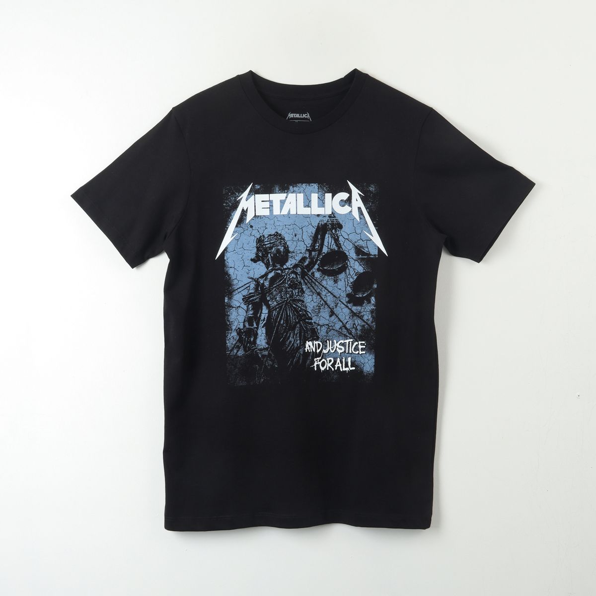 METALLICA - Polera Manga Corta Hombre Justice Negro Metallica