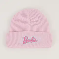 BARBIE - Gorro Niña Corazones Rosado