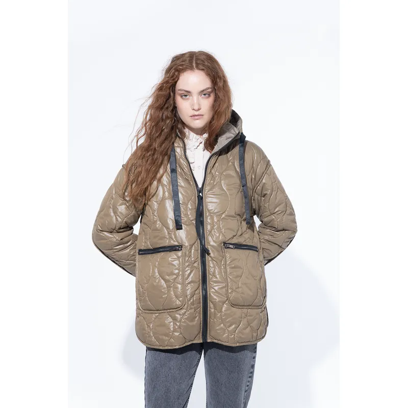 BRICK LONDON - Chaqueta Acolchada Mujer Brick London Ed Verde Oliva