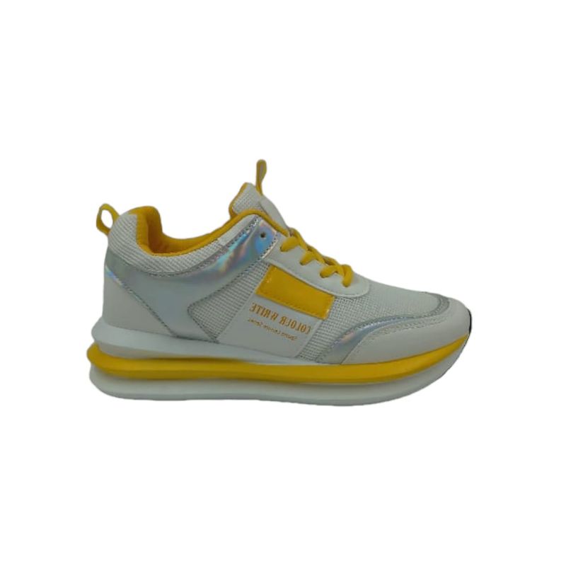 HERIEL - Zapatilla Amarilla Plataforma Mujer.