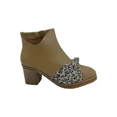 HERIEL - Botín Beige Print Mujer