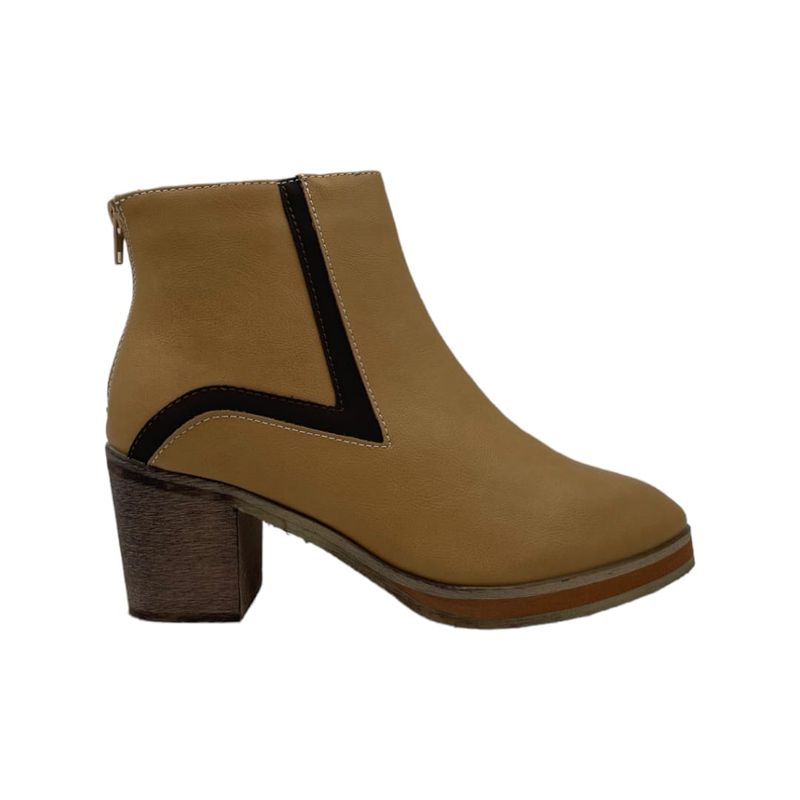 HERIEL - Botín Beige Taco Mujer