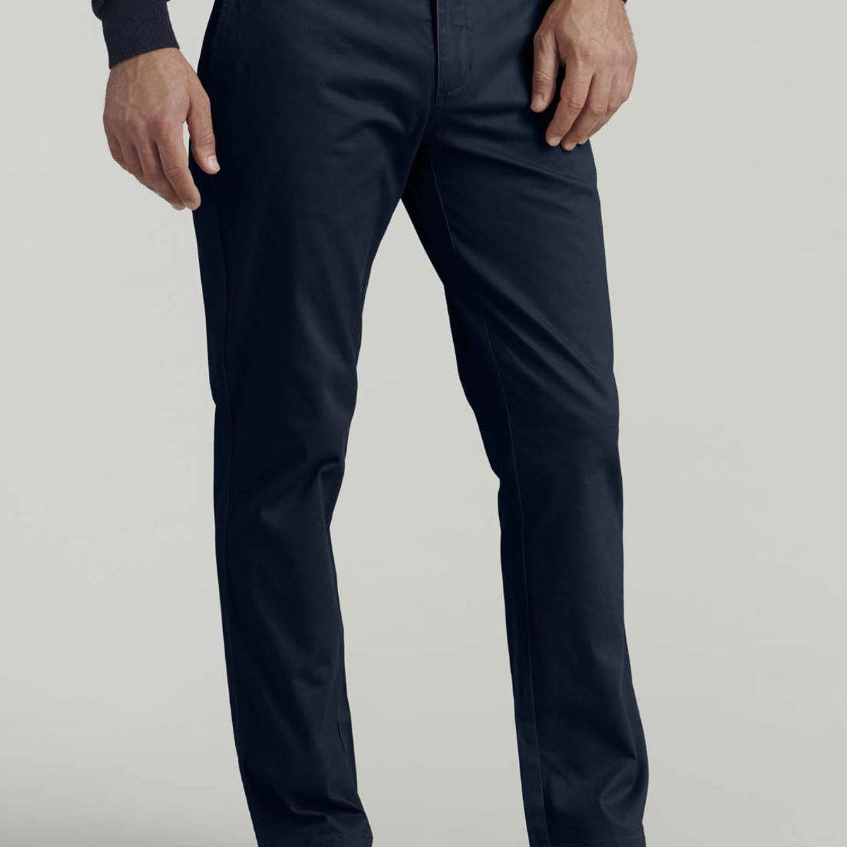 FEROUCH - Pantalón Twill Without Pleats L/31 Business Azul Ferouch