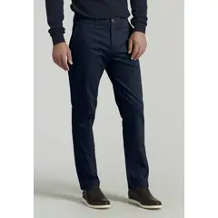 FEROUCH - Pantalón Twill Without Pleats L31 Business Azul
