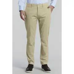 FEROUCH - Pantalón Twill Slim 33 Business Beige