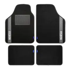SPARCO - Set alfombras para auto diseño ergonómico resistente - Negro