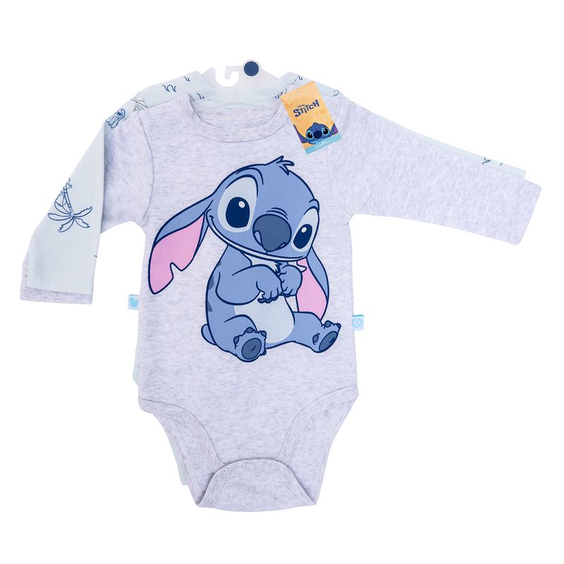 BAMBINO - Set X2 Body Manga Larga Stich Unisex 6-9 Meses