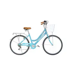 RALEIGH - Bicicleta Fiore Aro 26 Mujer 6v Celeste