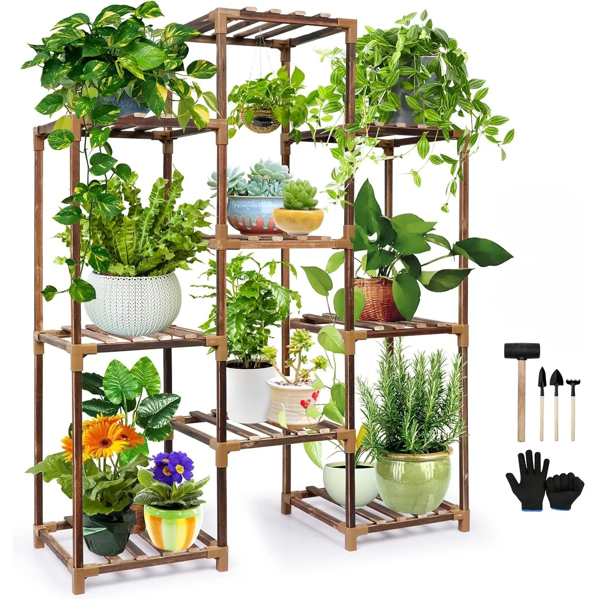 CRUSEC - Estante Para Macetas Soporte De Plantas Huerto Decorativo…