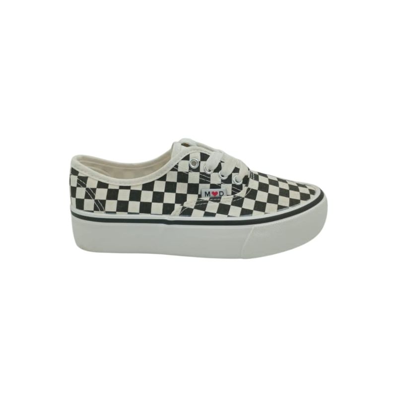HERIEL - Zapatilla Negra Print Mujer.