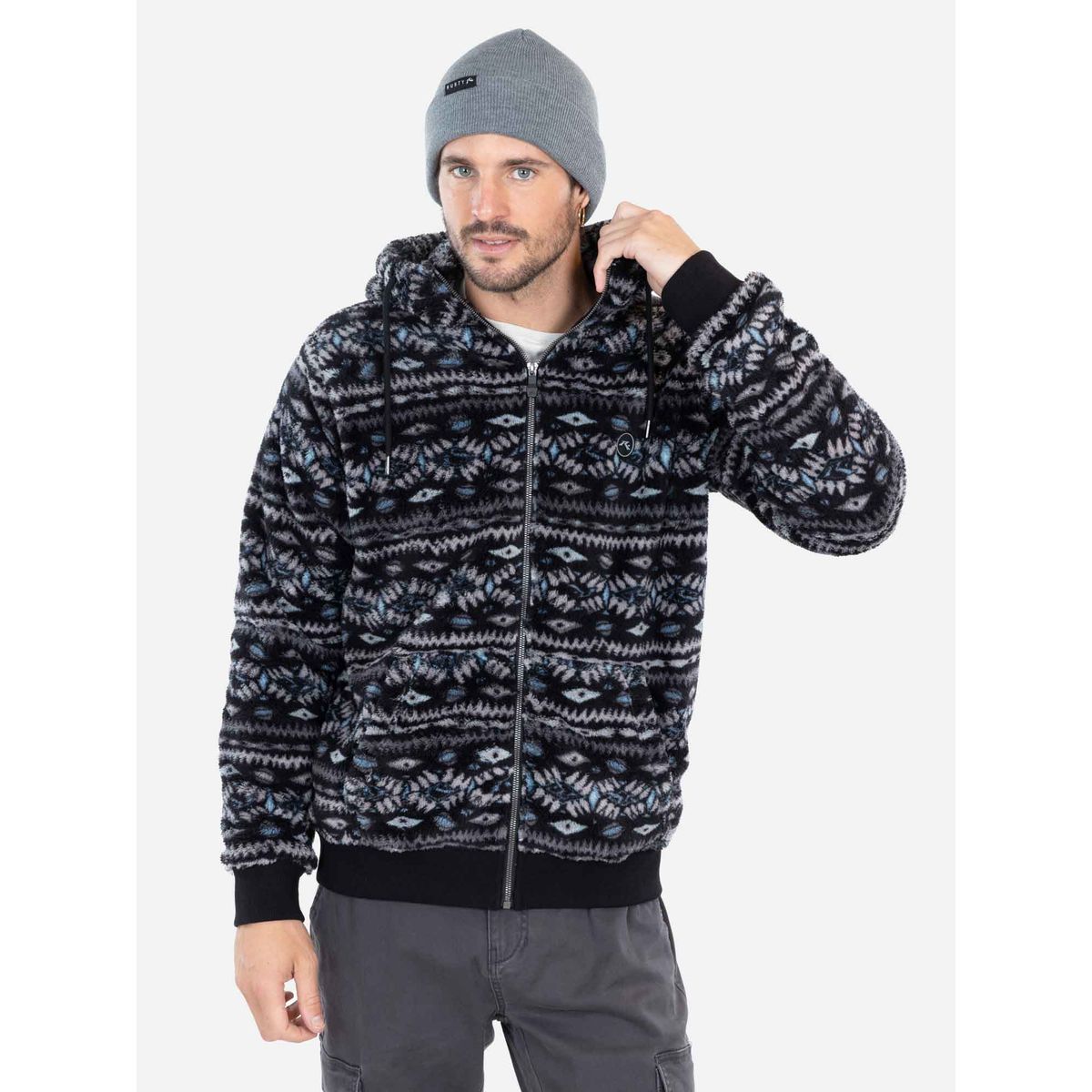 RUSTY - Poleron Drip Multicolor Hombre Rusty - Multicolor.