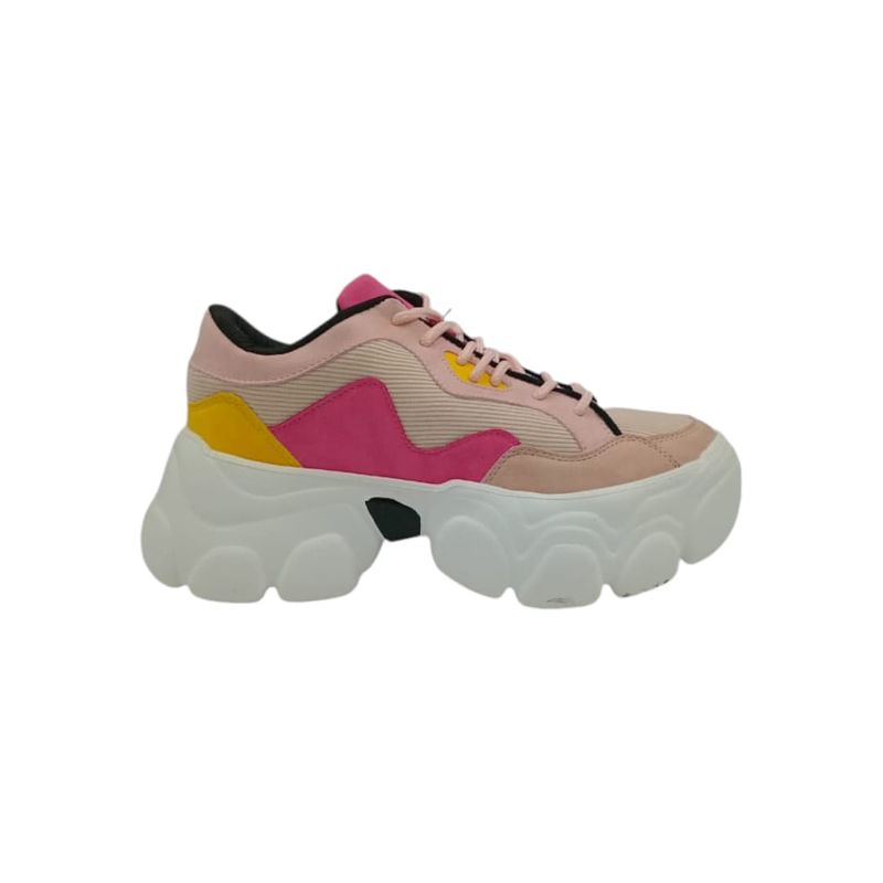 HERIEL - Zapatilla Rosa Plataforma.