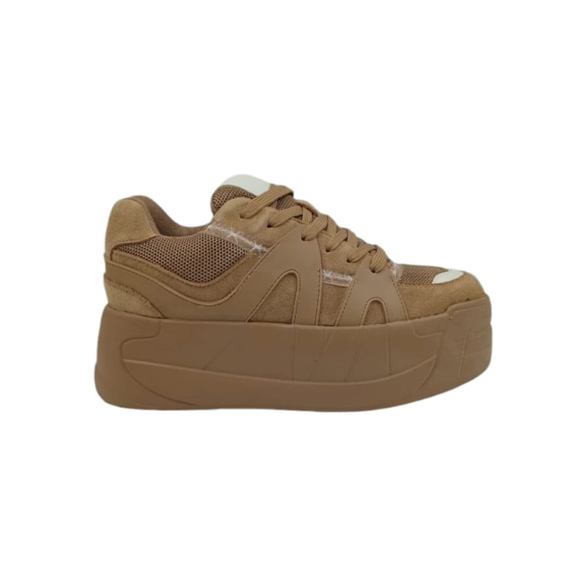 HERIEL - Zapatilla Khaki Plataforma Mujer