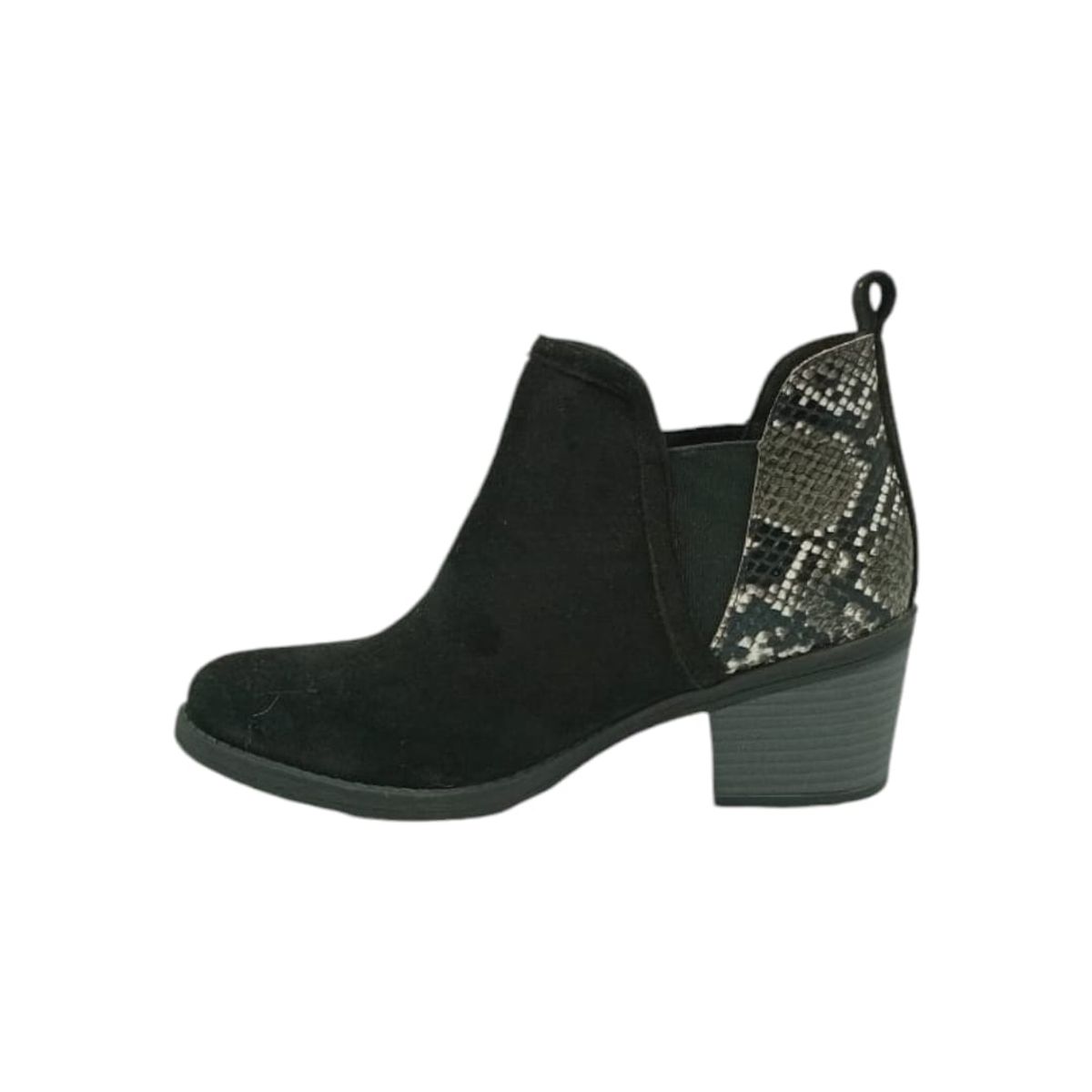 HERIEL - Botín Negro Print Mujer