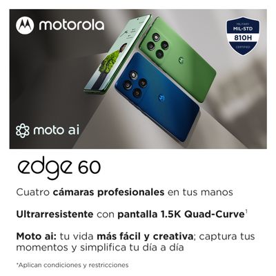 Imagen 2 del producto Smartphone Moto Edge 60 256GB 12GB Dual SIM Verde
