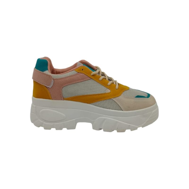 HERIEL - Zapatilla Multicolor Plataforma.