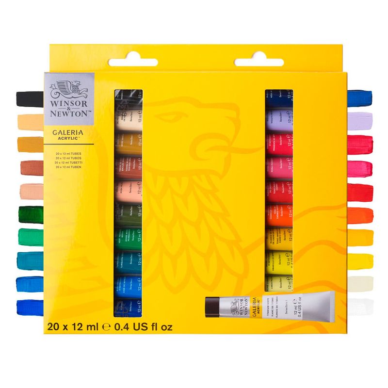 WINSOR AND NEWTON - Set Inicial Acrílico Galería Winsor & Newton 20x12ml