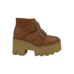 HERIEL - Botín Camel Plataforma Mujer