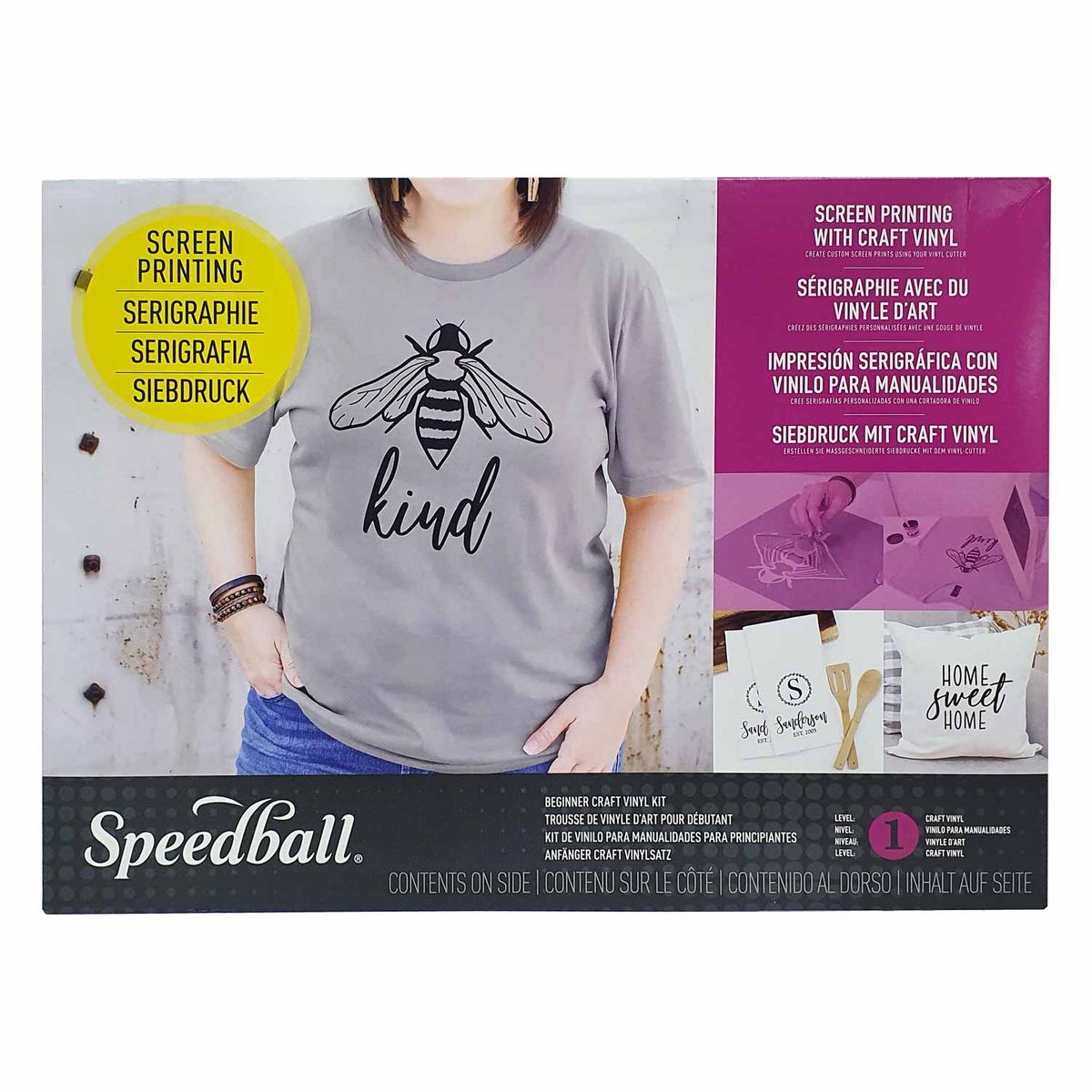 SPEEDBALL - Kit de vinilo de serigrafía para principiantes Speedball