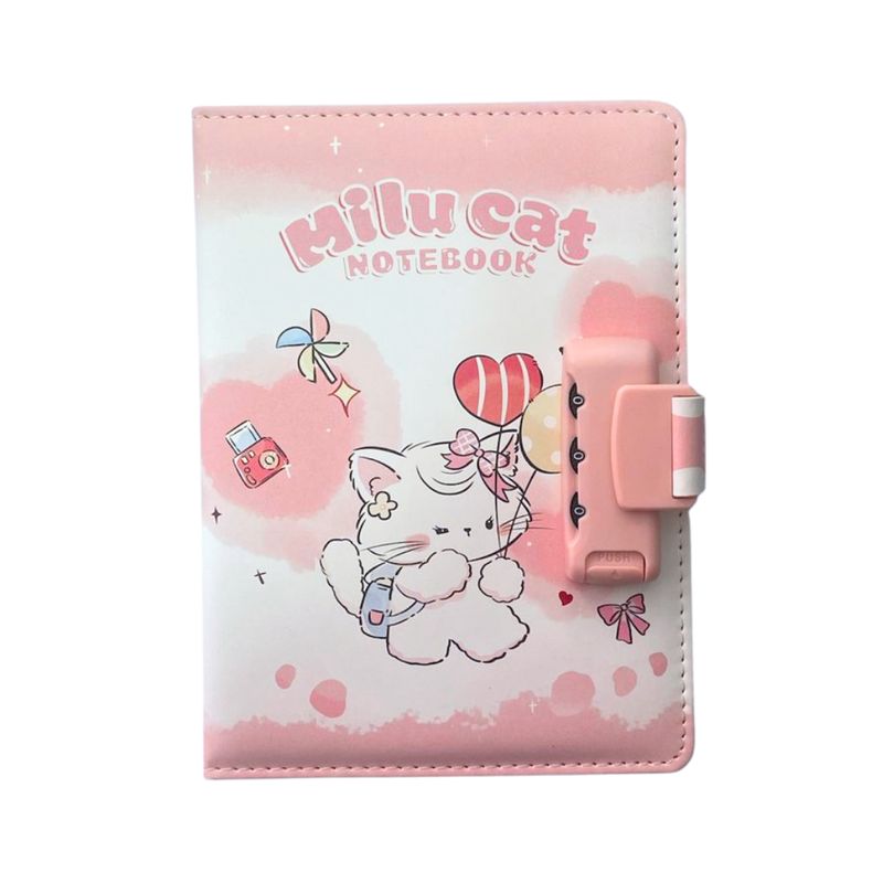 GENERICO - Cuaderno Diario De Vida Con Clave Kawaii