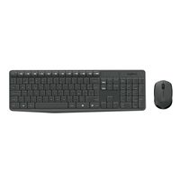 Combo de Teclado y Mouse MK235 inalámbrico Negro