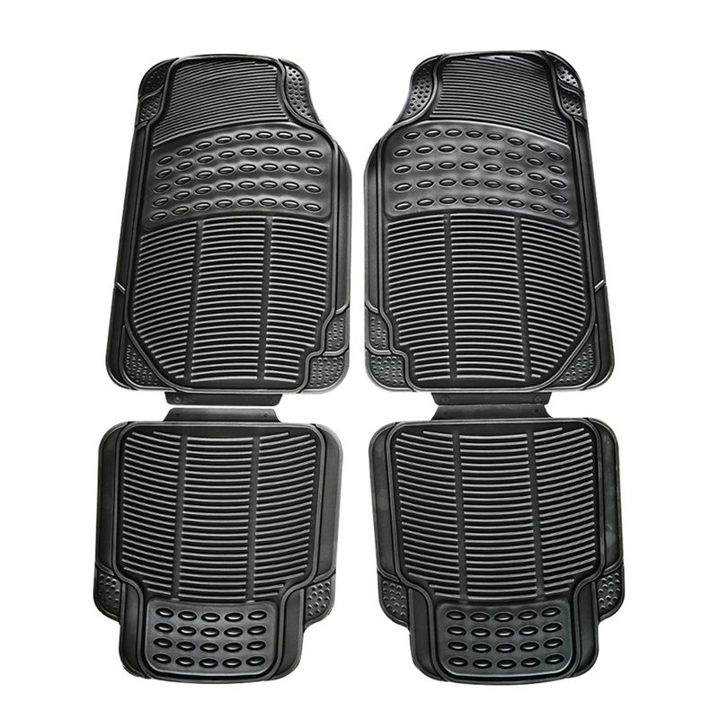 XROAD - Alfombra Piso de Goma para auto Universal 4 piezas Xroad
