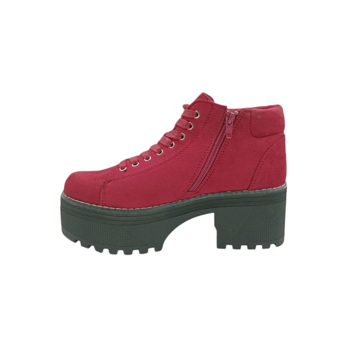 HERIEL - Botín Rojo Plataforma Mujer