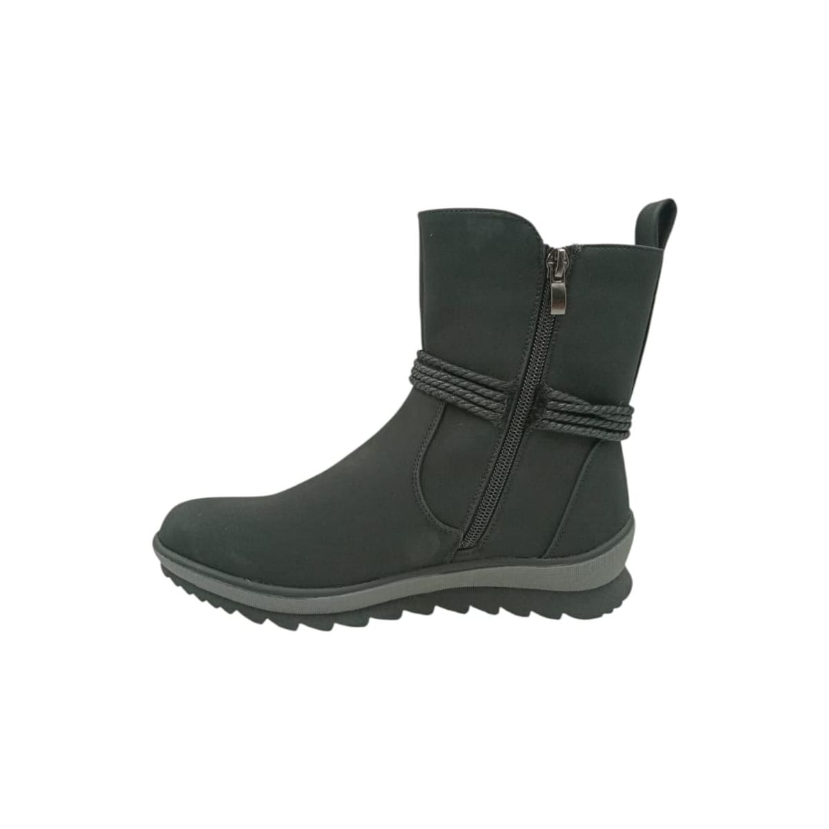 HERIEL - Bota Negra Baja Mujer