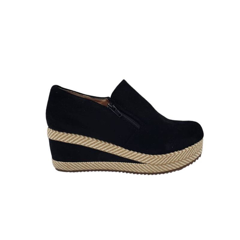 HERIEL - Zapato Panchita Negro Plataforma