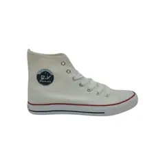 HERIEL - Zapatilla Blanca Textil Mujer.