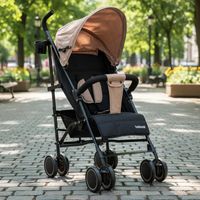 Coche Paragua Khronos Beige Rosado