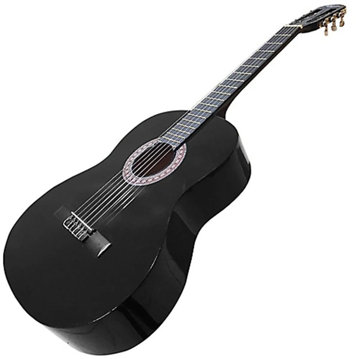 ALAGUEZ - Guitarra Clásica Negra 39P cBolso Alaguez
