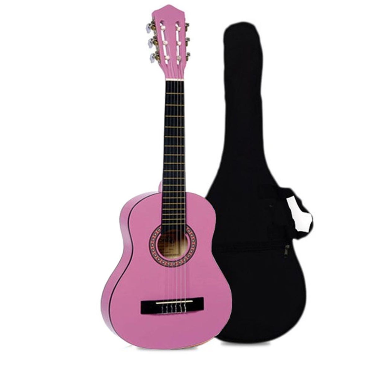 ALAGUEZ - Guitarra Clásica Niño Pink + Bolso Alaguez