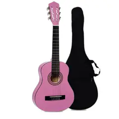 ALAGUEZ - Guitarra Clásica Niño Pink + Bolso
