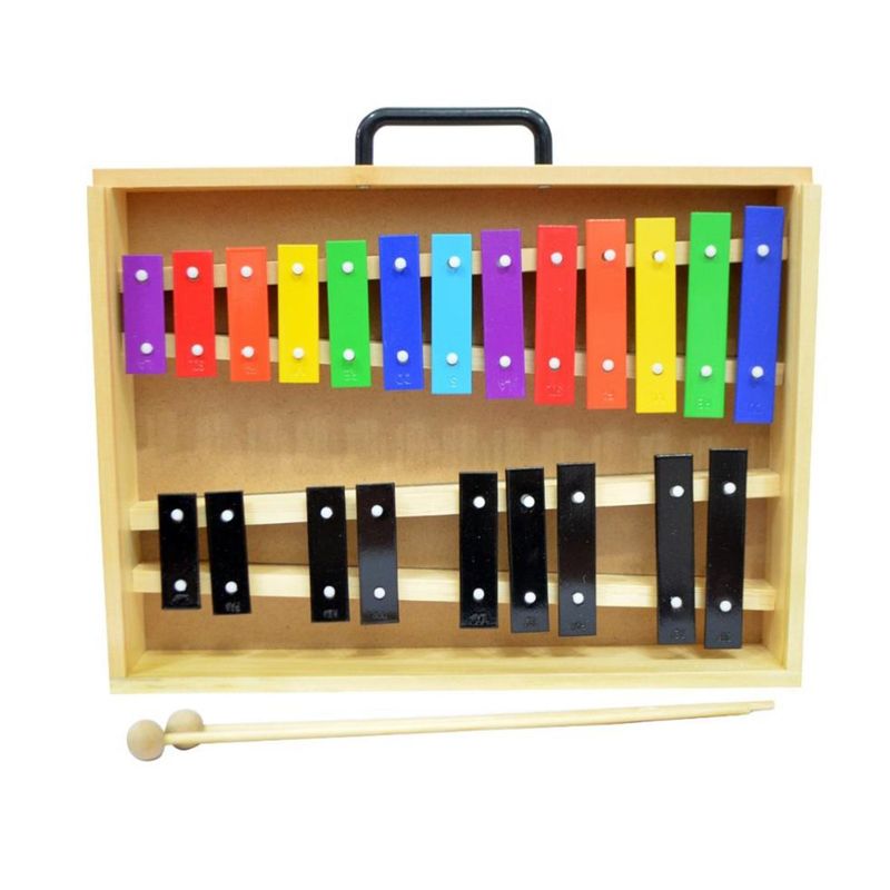 ALAGUEZ - Metalófono 22 Notas Color Caja Madera Alaguez