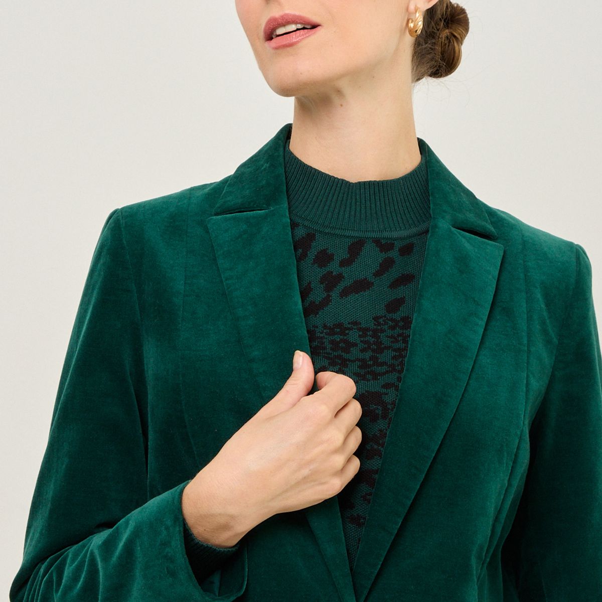 MA GRIFFE - Blazer Verde Musgo Mujer Magriffe