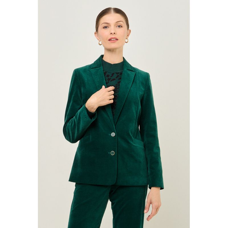 MA GRIFFE - Blazer Verde Musgo Mujer Magriffe.