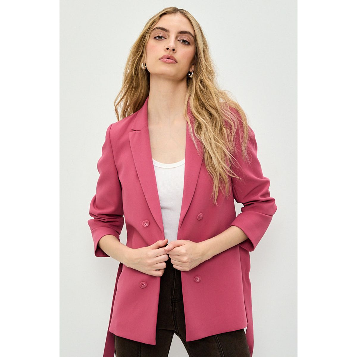 IO - Blazer Rosado Mujer Io