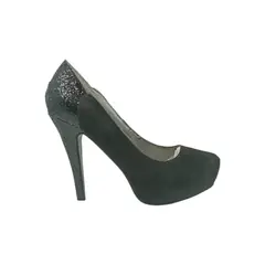 HERIEL - Zapato Negro Taco Aguja Mujer.