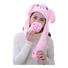 GENERICO - Gorro de conejo luminoso luz Led para niña y mujer