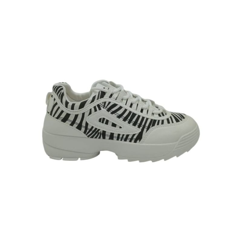 HERIEL - Zapatilla Blanca Print Mujer