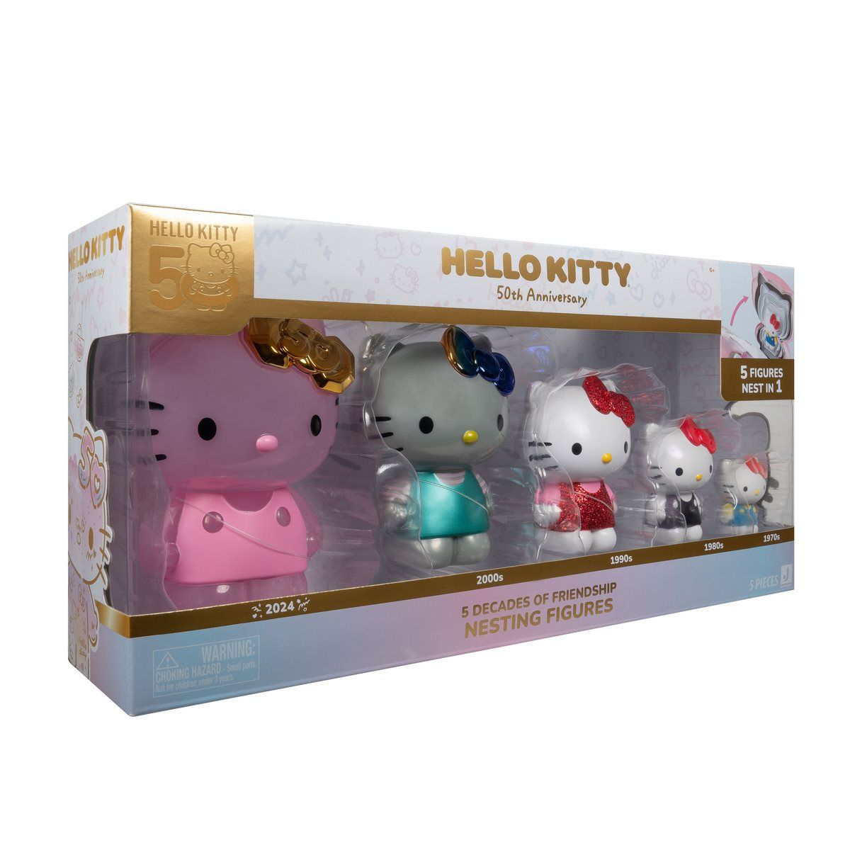 HELLO KITTY - Figuras de acción Hello Kitty 50 aniversario 5 piezas