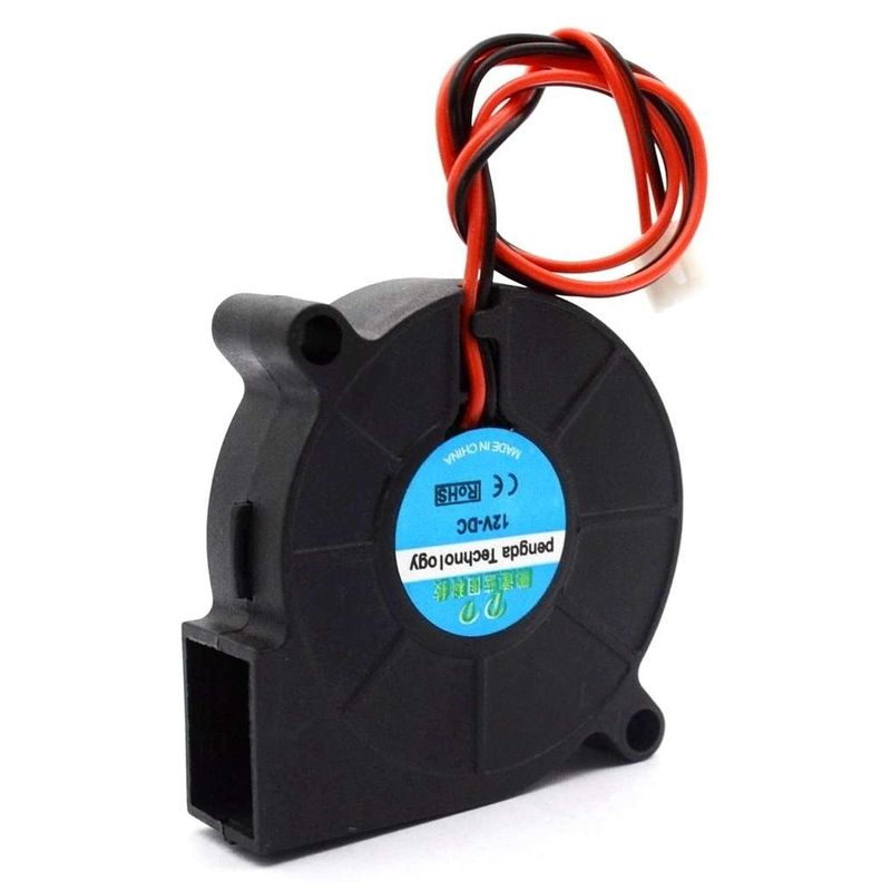 GEN - Ventilador Turbina Cooler Soplador 5Cm 50x50mm 12v Impresora - Negro